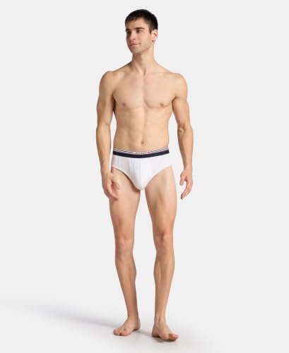 Image of Jockey US49 Men Super Combed Cotton Solid Brief with Ultrasoft Waistband