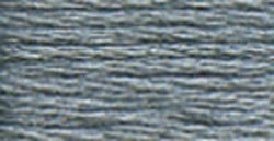 Fils de coton à broder DMC gris acier foncé 117-414 pour éviter les nœuds sur vos toiles