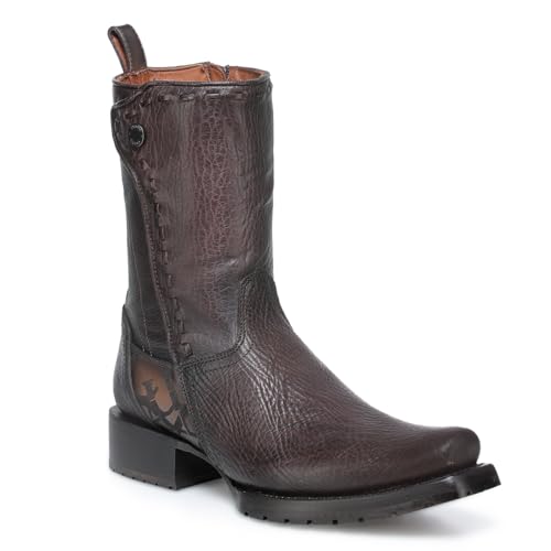CUADRA Men's Boot in Genuine Leather Black 1J3NRS Chocolate