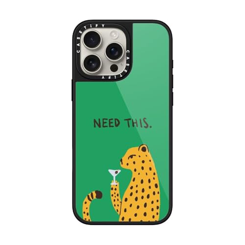 Coque iPhone 16 Pro Max CASETiFY Glaze noire compatible MagSafe