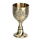 Mittelalterlicher Kelch, Vintage Kelch Der Heilige Gral Kelch, Vintage Weinglas, Der Goldene Schöner Weinbecher, Handgemachte Geprägte Blume Kelch Schnaps Becher, Kupfer Tasse