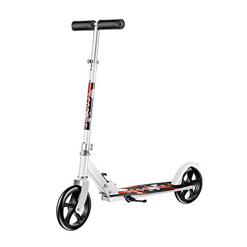 Pro Scooter Stunt freestyle pliable avec roues alliage 200mm blanc