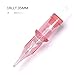 20 Pcs Professional Permanent Makeup Cartridge Needles 1RL 0.35mm Long Tape Tattoo Needles for Microblading Eyebrow, Eyeline, Lip Blushing (1201RLLT(0.35mm))