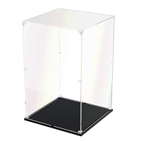 DOFOPO Acryl Vitrine Schaukasten für Actionfiguren Spielzeug Staubdichte Transparenter Display Box für Modellauto Sammlerstücke 25 x 25 x 40 cm