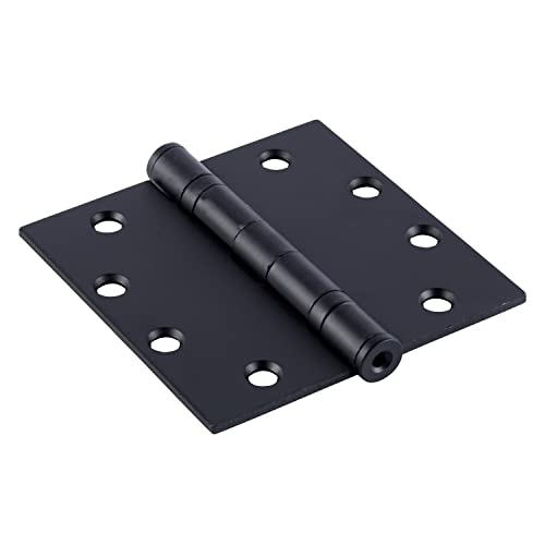Brinks Commercial - 4 1/2" Ball Bearing Door Hinge, Matte Black Finish - Smooth Opening And Closing For Light To Medium Weight Doors #TOP5