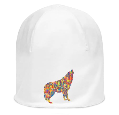 Bonnet blanc loup extensible mince contre la fraîcheur et la sueur