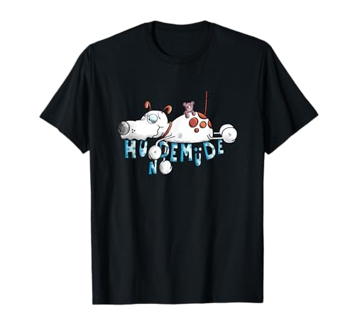 Hundemüde Hund I Hunde Fan Gute Nacht Cartoon Schlaf T-Shirt