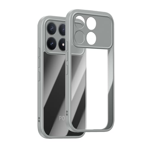 [SinRenn] �R���p�`�u��Xiaomi POCO F8 Pro �P�[�X �N���A 360°�S�ʕی� ���^ �����Y�ی� �X�}�z�P�[�X �ϋv�� ����PC�w��+�\���b�h�J���[ TPU�t���[�� �ϏՌ� �g�уJ�o�[ ���ϖh�~ �C�菝�h�~ �ČRMIL�K�i �����h�~