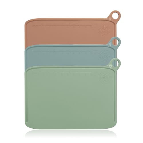 Tablas de Cortar Charmline, Set de 3 Tablas Clasificadas para Carnes Crudas y Cocidas, Verduras, con Diseño Antidesbordamiento y Molido Integrado miniatura 1