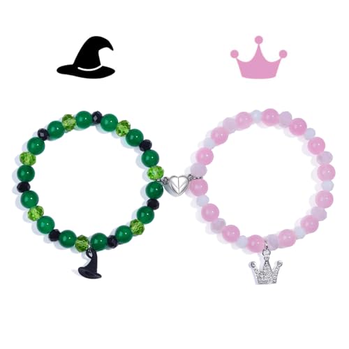 Image of Spider Friendship Bracelets Matching Bracelets for Couples Best Friends Bff, Matching Spider Kitty Bracelet Halloween Christmas Birthday Jewelry Gifts for Women Teen Girls Bestie Gf Bf