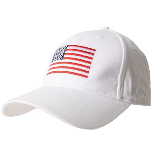 Casquette de baseball drapeau américain brodé de précision Rothco avec finitions renforcées
