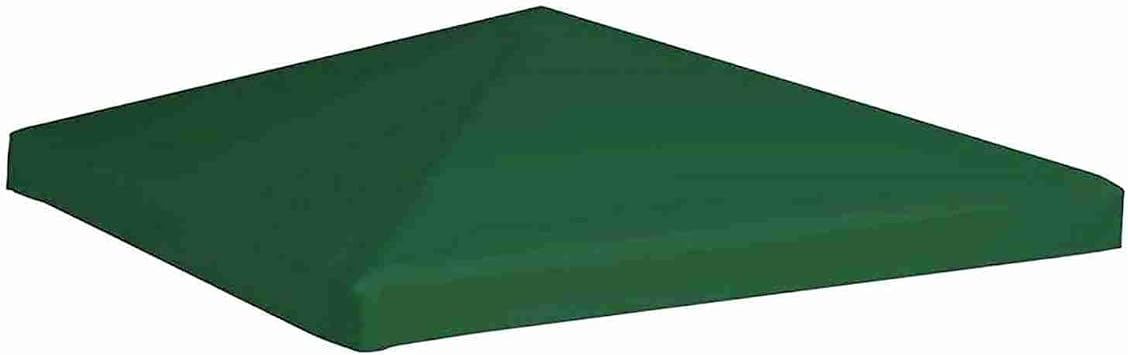 10x10 Ft Gazebo Canopy Replacement Top, Canopy Roof Top Replacement Cover BBQ Gazebo Roof Top Sun Awning Oxford Cloth,for Outdoor Garden Yard Green 300x300cm/10x10ft