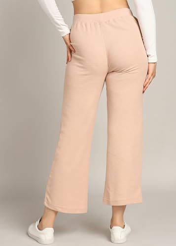 Image of Alan Jones Clothing Women's Straight Fit Mid Rise Solid Stretch Waffle Straight Pants