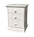 Szafka nocna Arizona z 3 szufladami lite sosnowe białe wykończenie stolik nocny w pełni zmontowany nie wymaga montażu 24,80 h