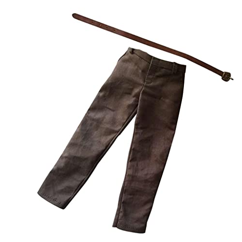 jojomis 1/6 Scale Brown Trousers Belt for DML DID 12'' Male Action Figure