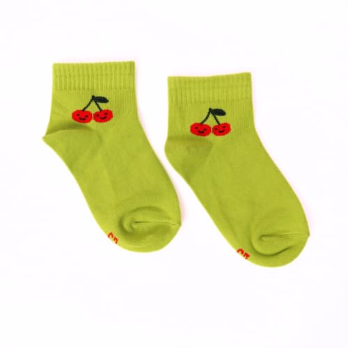 Image of THELA GAADI Printed Kids Socks | Ankle Length Pure Cotton Socks for Kids Boys and Girls | Breathable, Odourless, Cute | Pack of 5