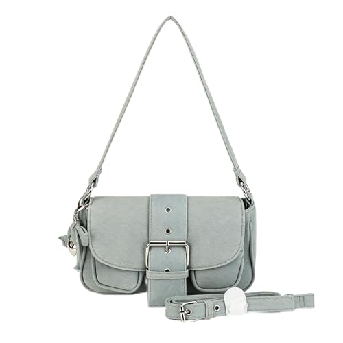 Image of Denim Crossbody Bags for Women,Blue Jean Hobo Shoulder Bag,Denim Messenger Bag