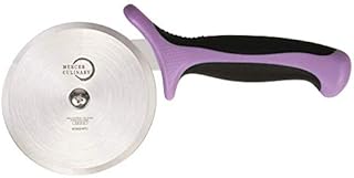 Mercer Culinary Millennia Pizza Cutter with Purple Handle, 4-Inch Wheel, 100mm