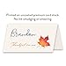 Koko Paper Co Maple Leaf Thankful for You Thanksgiving Table Place Cards | 50 Tent Style Dinner Setting Name Cards | Designed and Made in the U.S.A.