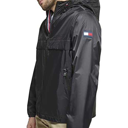 Image of Tommy Hilfiger Men's Simple Hooded Rain Jacket