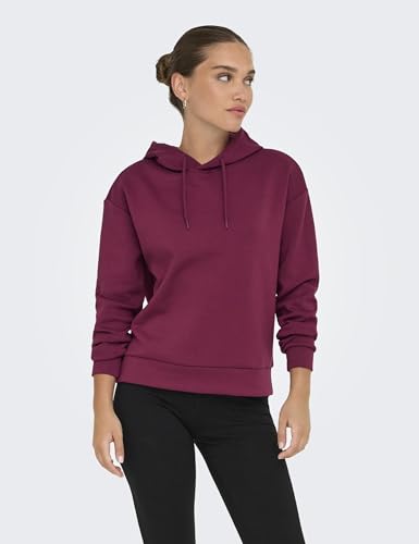 ONLY Damen Onplounge Life Hood Ls SWT Noos, Rhododendron, 42 – Ansicht 2