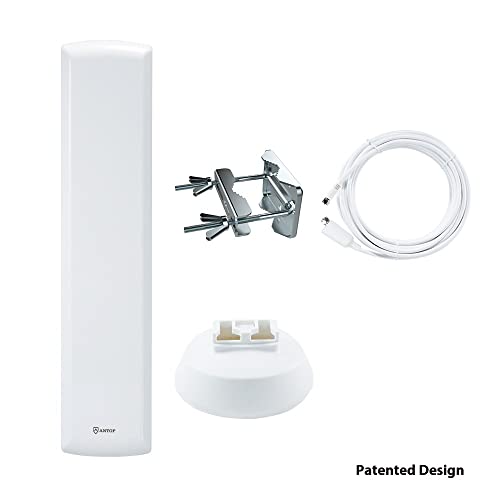ANTOP AT-402 Flat-Panel Outdoor/Indoor TV Antenna with High Gain-60 Miles Long Range Digital TV Antenna with Multi-Directional Reception - 40ft Detachable Coaxial Cable - HD/4K UHD Ready - Thumbnail 3