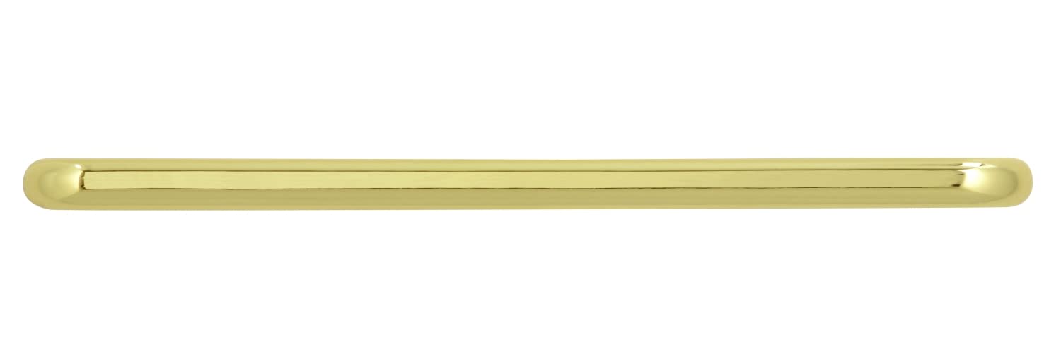 siwitec 10x Möbelgriff 6211 mit 192 mm Lochabstand in Messing glänzend, Griffe inkl. passender M4 Schrauben