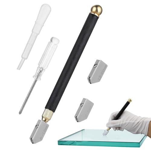 Glasschneider 2mm-20mm Verbessertes Glasschneide-Werkzeug Glasschneider Fensterglas Glasschneider Für Dickes Glas Glasschneider Glass Cutter Glas Schneider Für Glas Schneiden/Fliesen/Spiegel/Mosaik