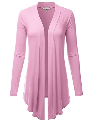 Image of LALABEE Women's Draped Open-Front Long Sleeve Light Weight Cardigan (S~3XL)
