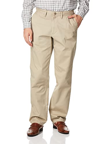 Nautica Mens Nautica Men's Classic Fit Twill Pants, True Khaki, 34W X 32L Us #TOP19