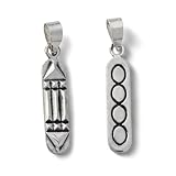 Atlante 925m ciondolo in argento 25 millimetri sterling. dettagli Duplexing Protezione amuleto