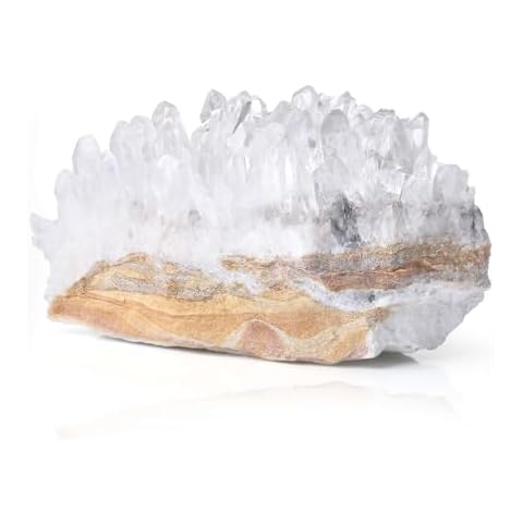 LAIDANLA Clear Quartz Crystal Cluster Cover