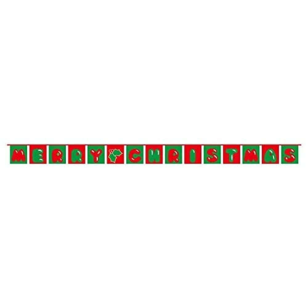 AZ FLAG Santa Stop Here Bunting 15 ft 15 flags Light Polyester
