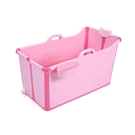 Bärbar – hopfällbart badkar, böjbar plast baby dusch pool PVC badkar vuxen badkar – två färger