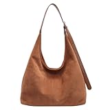Grande capacité : ce sac hobo en daim mesure 42 x 35 x 14 cm. Sa taille spacieuse le rend parfait pour transporter tout ce dont vous avez besoin pour les trajets quotidiens, le travail ou les voyages.