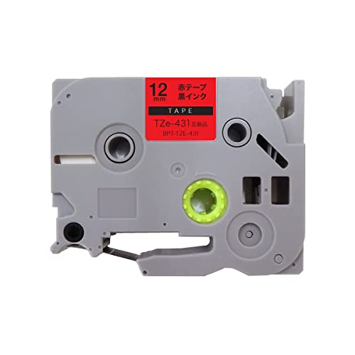 ブラザー用 ピータッチ 互換 テープ TZe-431 ラベルカートリッジ 12mm ピータッチキューブ対応