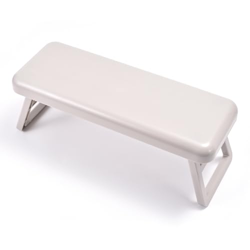 siyuwuro Nail Arm Rest Foldable Plastic Nail Hand Rest Pillow for Acrylic Nails Cushion Hand Holder Nail Hand Rest Stand Nail Art Accessories Tool Home & Nail Salon Manicure Pedicure (Brown)