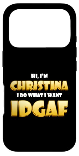 Christina IDGAF Meme Funny Christi Costume For Christinas �X�}�z�P�[�X iPhone 17 Pro �p