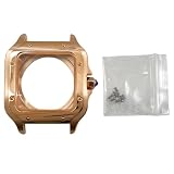 ROUREOX 38mm Kwadratowa Koperta Zegarka Szkło Szafirowe NH35 NH70 Mechanizm Automatyczny Stal Nierdzewna Śruby Luneta Mod Części dla Cartier Santos-2 38MM