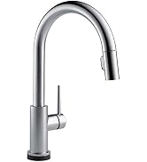 Delta Faucet Trinsic VoiceIQ Touchless Kitchen Faucet with Pull Down Sprayer, Smart Faucet, Alexa...