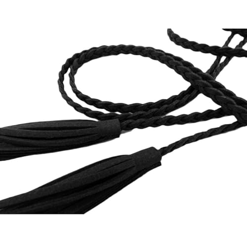 Nanxson Women's Waist Belt Woven Tassels Chain Belt Skinny Belt for Skirt Dress PDW00424