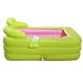 Produktbild Badewanne Doppelte aufblasbare Home Large Space Erwachsene Bad Barrel Kunststoff Falten Bad Grün mit Kissen