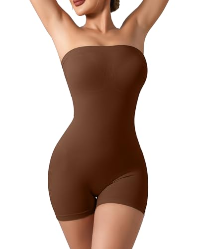 Image of Strapless Shapewear for Women Seamless Shapewear Tummy Control Strapless Bodysuit