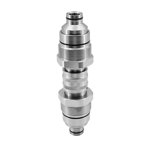 Image of Hydraulic Male Female Flat Face Quick Coupler 7246799 7246802 AT406474 AT406475 Compatible with Bobcat 753 763 773 863 864 883 A770, Compatible with Johnn Deeree 318E 319E 320E