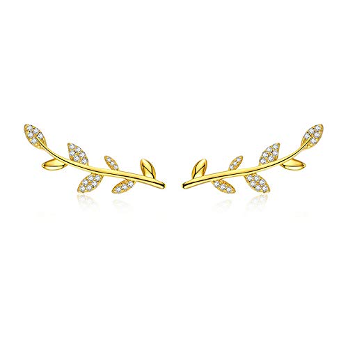Boucles d'oreilles argent feuilles d'arbre le cadeau idéal pour femme
