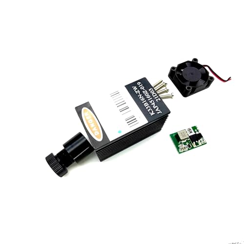 Componentes de Tubo Láser de 5,6mm con Lente de Enfoque Ajustable y Ventilador de Refrigeración de 33x33x55mm para Módulos Láser