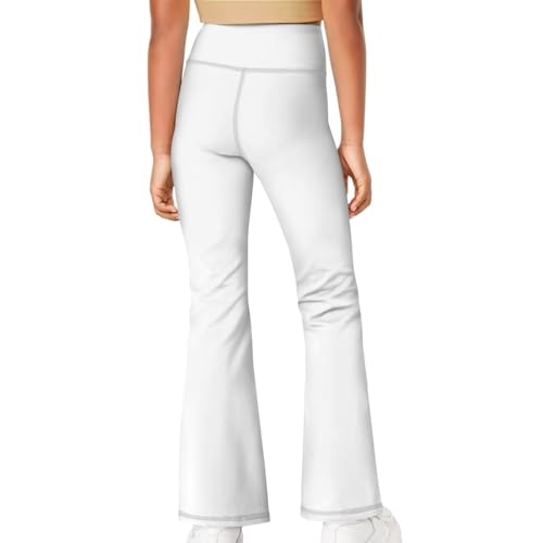 Image of Girls Flare Leggings 5-14T Cute Bell Bottoms for Girl Yoga Pants for Gym