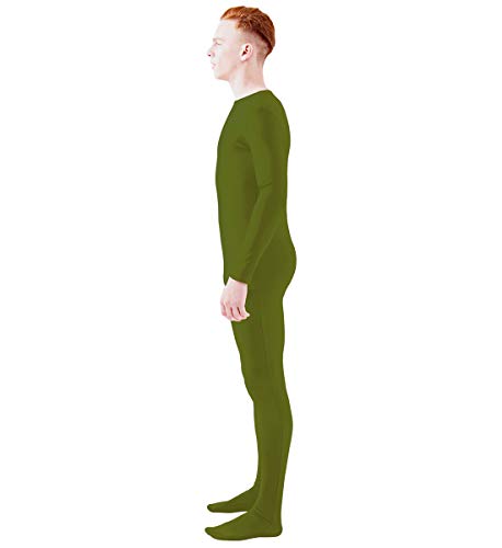 Ensnovo Adult Spandex One Piece Unitard Full Body Suit Costume Army Green, Xl #TOP4