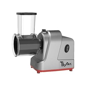 Electric Cheese Grater, 250W Professional Electric Slicer Shredder, One-Touch Control Electric Salad Machine Fruits, Vegetables, Cheeses, Salad Maker 5 Attachments Food Processor