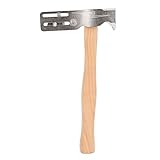 Haofy Leichter Latthammer, Einfaches Nagelziehen, Holzgriff, für Dachreparatur, Multifunktional, Stabilität, Präzises Schneiden, Bequemer Griff
